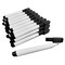 Flipside Dry Erase Markers with Magnetic Eraser Cap, Black, 24PK 42010 - alternate 1