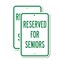 Signmission Reserved For Seniors, 18'' X 24'' 2 Signs, Heavy Gauge Aluminum, 2PK A-1824-2PACK-2918 - alternate 1