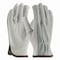 Pip Top-Grain Leather Drivers Gloves with Shoulder-Split Cowhide Leather Back, Large, Gray 68-PK-161SB/L - alternate 2