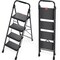 Wrightmaster 4.1 ft. Metal Folding Step Ladder, 9 ft. Reach, with Safety Lock Design 800 lbs. Load Capacity ZOR-WK27-4-DF - alternate 1