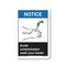 Signmission OSHA Sign, Avoid Contamination Wash Your Hands, Size: 7in X 5in Vinyl Decal, 5" W, 7" L, Landscape OS-CL-D-57-L-19973 - alternate 1