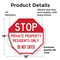Signmission Stop Private Property Residents Onl, 18 Inch X 18 Inch, Vinyl Decal OC-D-18-307 - alternate 3