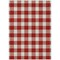 Homeroots 5' X 8' Red And Ivory Plaid Washable Indoor Outdoor Area Rug 595428 - alternate 3