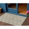 Homeroots 3' X 5' Taupe Fern Green And Ivory Geometric Washable Indoor Outdoor Area Rug 615242 - alternate 1