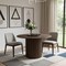Homeroots 46" Brown Wood Pedestal Base Round Top Dining Table 720940 - alternate 2