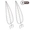 Pure Garden Trellis for Climbing Plants Outdoor Plant Support 2-Pack 55 in Metal Garden Trellis 50-LG1475 - alternate 3