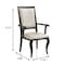 Leisuremod Madera High Back Leather Dining Chair, Wood-Look Aluminum Base MCAWNC-18PW - alternate 5