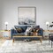 Homeroots 54" Clear And Gold Glass And Steel Coffee Table With Shelf 521979 - alternate 4