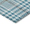 Homeroots 9' X 12' Teal Blue Ivory And Brown Plaid Washable Indoor Outdoor Area Rug 601522 - alternate 3