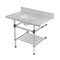 Kingston Brass 36-Inch Carrara Marble Console Sink with Acrylic Legs and Shelf, 8-Inch, 3-Hole KVPB3630MASQB1 - alternate 1