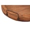 Homeroots 15in Natural Solid Wood Handmade Round Serving Tray With Handles 724230 - alternate 2