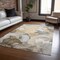 Homeroots 5' X 8' Brown Abstract Washable Non Skid Indoor Outdoor Area Rug 559491 - alternate 2