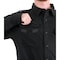 First Tactical Long Sleeve Shirt, 35% Cotton, 65% Polyester, Button, Zipper, 2 Pocket(s), Black, M 111011 - alternate 4