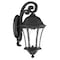 Homeroots Matte Black Tapered Hanging Lantern Wall Light 398533 - alternate 3