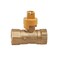 Everflow FIP Brass Gas Ball Valve with Screwdriver Slotted Handle 1/2" S4512 - alternate 2
