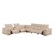 Homeroots Beige Leather Power Reclining L Shaped Seven Piece Corner Sectional With Console 643900 - alternate 1