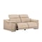 Homeroots 80in Beige and Silver Leather Power Reclining Loveseat 643817 - alternate 2