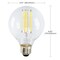 Satco 4.5 Watt, G25 LED, Tunable White, Clear, Starfish IOT, 120 Volt, 450 Lumens S11251 - alternate 3