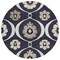 Homeroots 8' Black Ivory And Taupe Round Medallion Washable Indoor Outdoor Area Rug 589592 - alternate 3