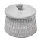 Homeroots 5" Gray Ceramic Box With Lid 392825 - alternate 1