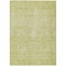 Homeroots 5' X 8' Artichoke Green And Ivory Damask Washable Indoor Outdoor Area Rug 603348 - alternate 3