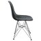Leisuremod Cresco Plastic Dining Side Chair, Transparent Black CR19TBL - alternate 4