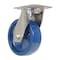 Vestil Solid Polyurethane Swivel Caster 6 In. Diameter x 2 In. Width 1200 Lb. Capacity Dark Blue CST-F-SS-6X2SP-S - alternate 3