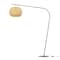 Vidalite Fos Floor Lamp with Woven Bamboo and Linen Shade, Brushed Brass Base & Stand, 80 in. Height CE1009200 - alternate 1