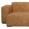 Homeroots 122" Sienna Leather Modular Sofa With Brown Legs 641014 - alternate 3