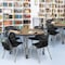 Regency Round Kee Mobile Adjustable Classroom Table W/ 4 Andy Chairs, 48 in W, 48 in L, Noble Oak TB48RNDNOAPCGY40BK - alternate 3