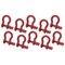 Mytee Products 5/16in 0.75 Tons Anchor Shackle Forged Carbon Steel & Alloy Screw Pin, 10PK SHACKLE-ANCHOR-SP-516x10 - alternate 3