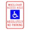 Sign Solutions Usa Parking Sign, 12 in W, Aluminum Sign, White DCS06DWT1218CUS00069 - alternate 1