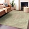 Homeroots 5' X 8' Sage Floral Medallion Washable Indoor Outdoor Area Rug 607933 - alternate 3