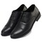 Handpoint Mens Black Oxford Dress Shoes-Genuine Full Grain Leather Lace-Up Business Shoes, 12 DS501BK-D-12 - alternate 1