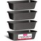 Bakken-Swiss Loaf Pan Set, Nonstick Carbon Steel, Dishwasher Safe, Premium Bakeware, 4PK BKLOAF4 - alternate 1