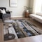 Homeroots 10' X 14' Brown Gray And Blue Geometric Washable Indoor Outdoor Area Rug 604499 - alternate 3