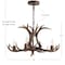 Jonathan Y Eldora 26" 4-Light Rustic Farmhouse Adjustable Resin Antler LED Chandelier, Brown JYL6301A - alternate 7