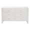 Baxton Studio Laria Modern White Teddy-Bear Fabric 6-Drawer Dresser 253-13998-ZORO - alternate 3