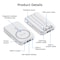 Alpha Digital Magnet Power Bank- 10,000mAh, 3 Cables, Wireless Charging - White ZL329-WT - alternate 3