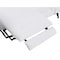 Homeroots 83" White Italian Leather USB Reclining Sofa With Black Legs 482210 - alternate 4