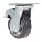 Vestil Rubber Swivel With Total Brake Caster 5 In. Diameter x 2 In. Width 661 lb Dark Black/Gold CST-VE-5X2MRA-SWTB - alternate 4