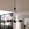 Vaxcel Dalton 5-Light Matte Black Chandelier, Clear Glass Shade, Pendant Fixture H0309 - alternate 4