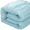 Homeroots Blue Twin Polyester 180 Thread Count Washable Down Comforter Set 528962 - alternate 4