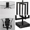 Jonathan Y Anya 20.25" Organic Modern Geometric Interlocking Rectangular Metal LED Table Lamp w/Marble Base, Bla JYL1039B - alternate 6