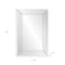Homeroots 39" Silver Geo Lines Frameless Accent Mirror 635501 - alternate 4