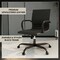 Leisuremod Harris Faux Leather Office Chair - Mid-Back Ergonomic Swivel Desk Chair, Iron Base HOBL19BLL - alternate 5