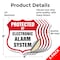 Signmission Security Alarm Shield Sign Protected By, 6 inch X 6 inch, Vinyl Decal, 5PK SHI-D-5PACK-6-460 - alternate 2