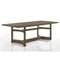 Homeroots 88" Oak Wood Trestle Base Dining Table 631288 - alternate 4