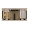 James Martin Vanities Breckenridge 48'' S Vanity, Whitewashed Oak w/ Parisien Bleu Silestone Top w/ Wireless Charger 330-V48-WWO-FPBL - alternate 5