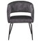 Leisuremod Gavin Series Modern Chair Black Frame in Charcoal, 4PK GDC52CH4 - alternate 6